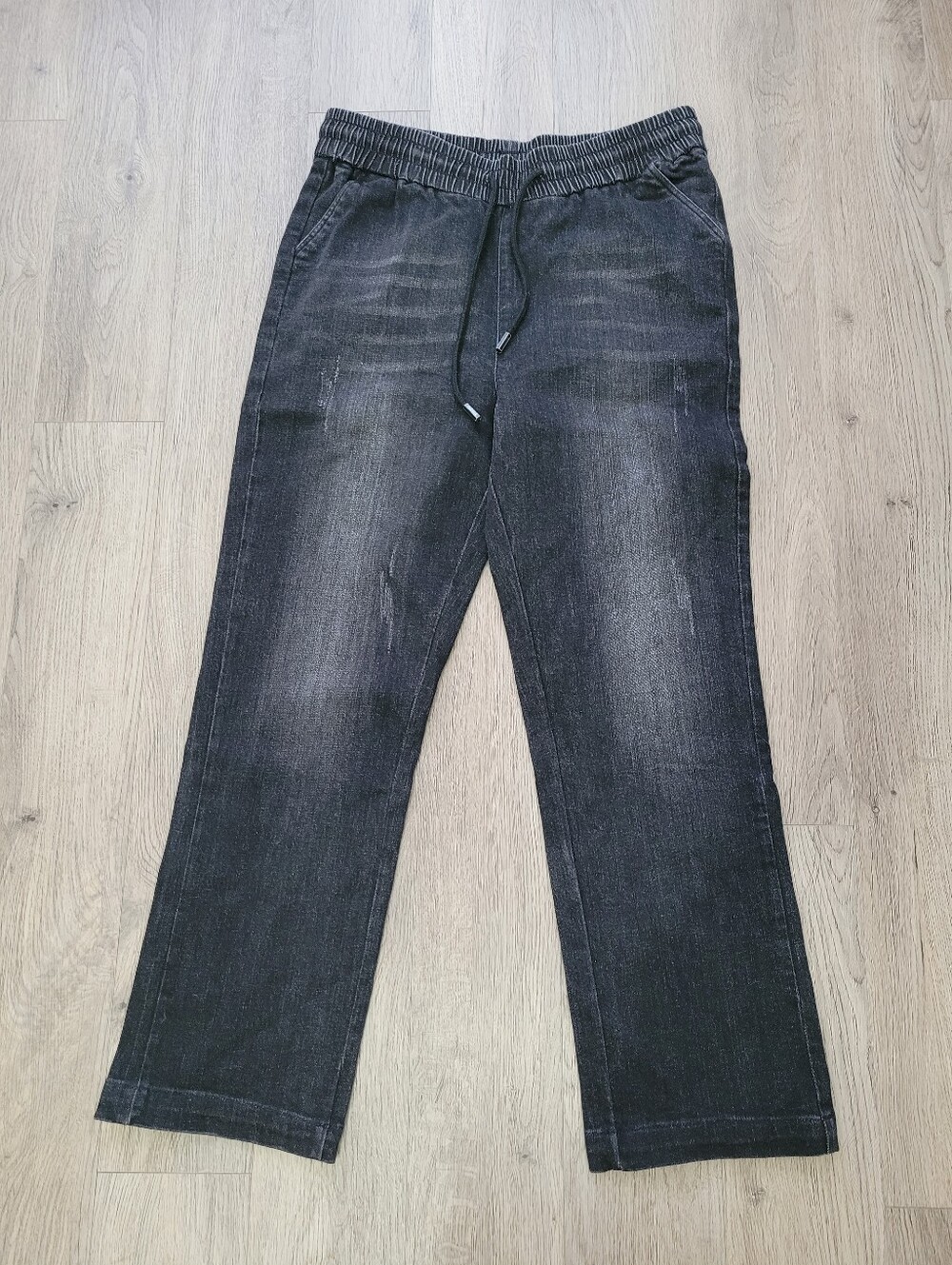 2/$20 Y2K Black Denim Jeans Pull Up Size: 28